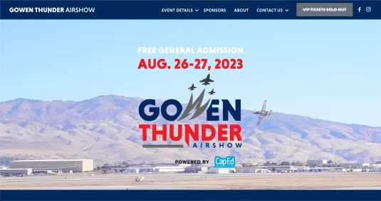 gowen thunder airshow homepage